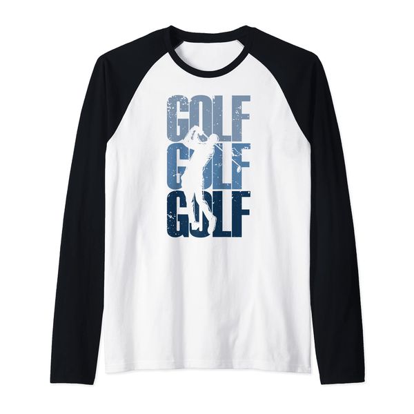 Vintage Retro Golf | Golfers Raglan Baseball Tee