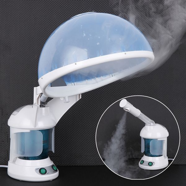 Hair Steamer 2 in 1 Ion Facial Steamer Moisturizin with Extendable Arm Table Top