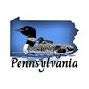 CafePress Pennsylvania Loon Folded Greeting Card Matte