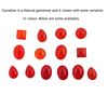 Silver Plated - Other Silver-Plated Metal 12 x 16 mm Oval Cornaline, Stone stone: silver-plated, Carnelian