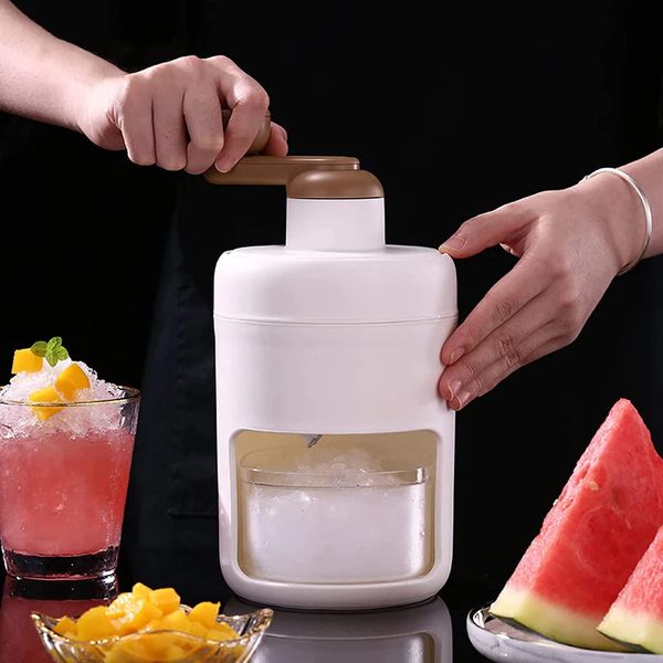 Manual Ice Crusher, Rotary Ice Crusher, Portable Ice Maker Ice Shaver - for Making Ice Cream, Slush,Iced Drinks