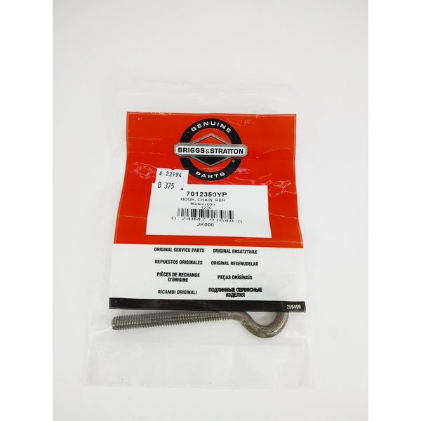 Genuine Briggs and Stratton 7012350YP Hook, Chain, Rer
