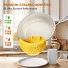 Ceramic Pots and Pans Set, Non Stick Cookware Sets 11 Pcs(Pfas PFOA PTFE FREE), 