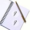 24 x 40mm Round 'Lightning Bolt' Stickers (SK00042395)