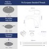 Eridanus, Bathroom Sink Faucet Chrome