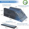 4-Height Adjustable Leg Elevation Pillows for after Surgery, Injuries, or Rest, 