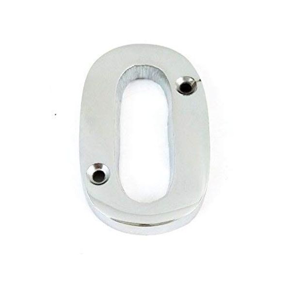 House Flat Letter O - Alphabet - 50mm (2") - Polished Chrome