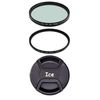 ICE 77mm Filter Set HD MC UV & CPL & Lens Cap 77 Multi-Coated
