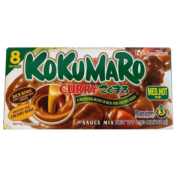 HOUSE Curry Sauce KOKUMARO from Japan import (Medium Hot, 4.94oz)