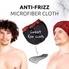 Large & Durable Shower Cap for Men (Special Design) — Great for Dreadlocks, Long Hair, Braids, Curly Hair, Afro. Reusable, Waterproof, Good For 1000+ Showers. Terry-Lined, Microfiber, Anti-Frizz Cloth Inside.