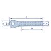 Stainless Steel Swage Eye Terminal 8MM (Wire Rope Cable Rigging)