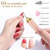 6 Count Upgrade Nail File Replacement Head Refills Compatible with Finish Touch Flawless Salon Nail kit