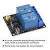 sourcing map Relay Module 2 Channel 12V Low Level Trigger Module Black Relay Module Board for DSP 2 Pack