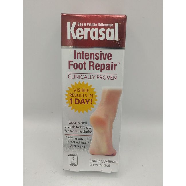 Kerasal Intensive Foot Repair Ointment Softens Cracked Heels Dry Skin Moisturize