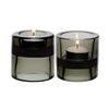 Black Double Ended Tealight Holder 2.75" (7cm) - Pack Size: Single