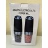 2 Pack Gravity BeElectric Salt and Pepper Grinder Set, Automatic Operation SET