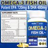 2 Pack Triple Strength Omega 3 Fish Oil Supplements 3000mg Per Serving, 360 ct