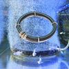 Round Air Bubble Diffuser Ring for Aquarium Fish Pond Oxygenation - Bubbler Aerator Stone Disc (15cm)