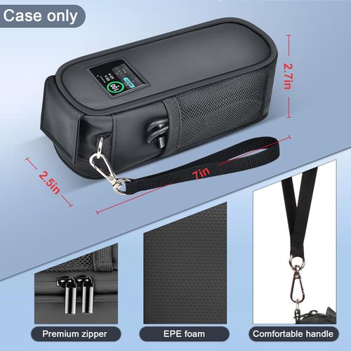 Case Compatible with Anker Prime 27,650mah Power Bank 250w, Laptop Phone Computer Battery Chargers Travel Carrying Holder for Anker 737 Portable Charger Fast Charging &USB Cables, Adapters (Bag Only)