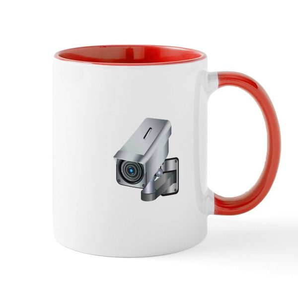CafePress Building Security Camera Mugs 11 oz (325 ml) Ceramic Coffee Mug