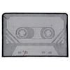 Sew-On Cassette Tape Magnetic Tape Black/White Patch