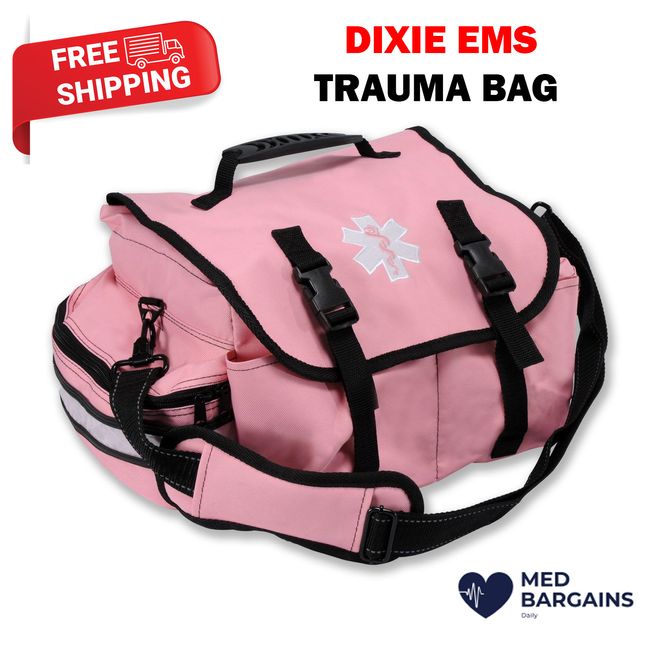 Dixie EMS On Call First Responder First Aid Trauma Bag - Pink