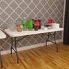 Cosco 20 x 48 Adjustable Height PVC Top, Black Table