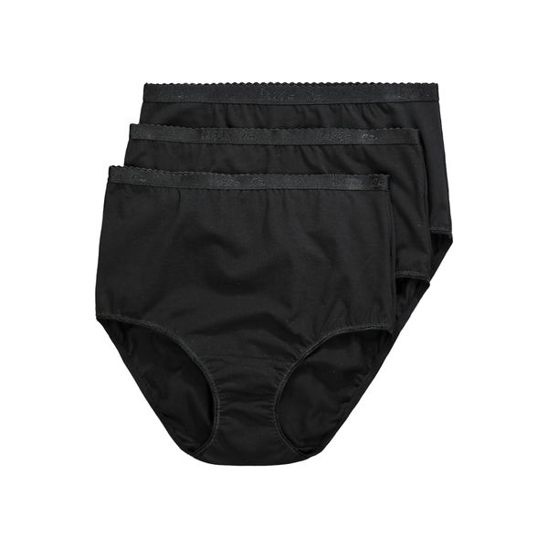 Ulla Popken Women's Briefs, black