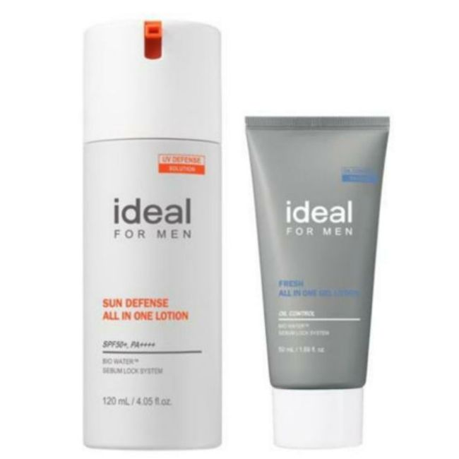 [2024 Latest/NEW] [Skin + Lotion + Sun Cream] Ideal for Men Sun Defense All-in-One Project (+50ml)