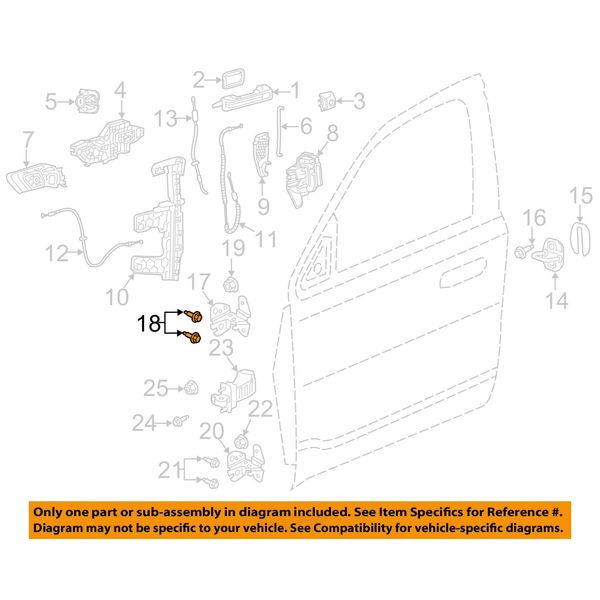 CHRYSLER OEM 19-23 1500 Rear Door Lock Hardware-Upper Hinge Bolt 6512408AA