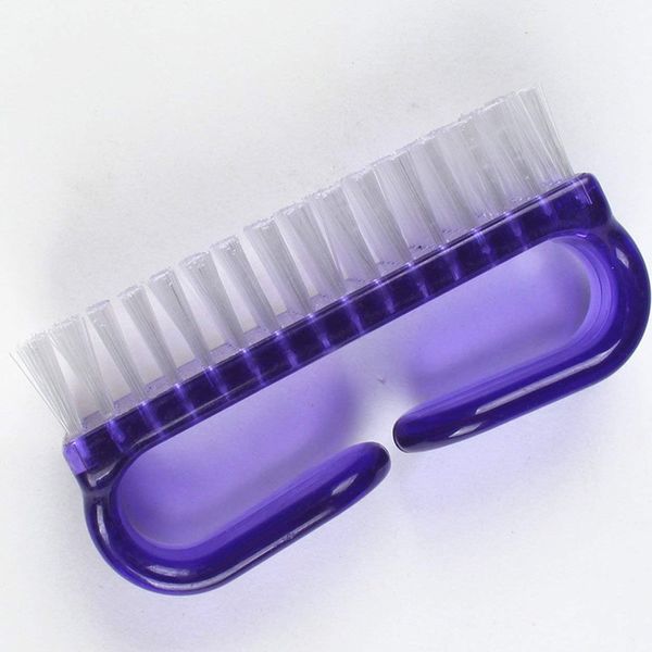 Purple Handle Handle Nail Brush, Nail Hand Fingernail Scrubbing Cleaning Brush for Toenails Cleaner Pedicure Brushes Manicure and Pedicure Tools