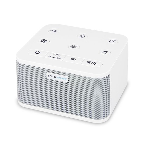 BIGMONAT White Noise Machine with 30 Natural Soothing Sounds and AC Adapter Power Supply (Including Adapter), with Memory and Timing Functions to Improve Insomnia