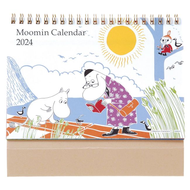 Gakken Staful EM10001 2024 Calendar Moomin Tabletop Ring, Begins January 2024