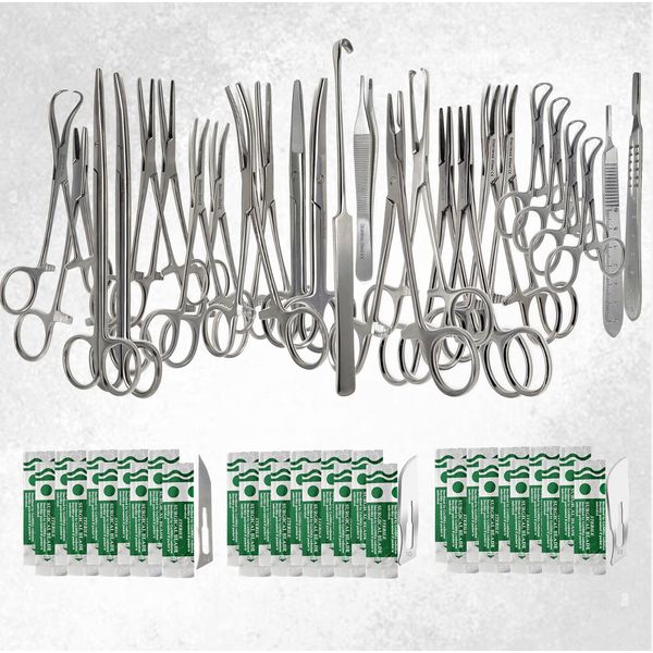 Premium Quality 86 Pcs General Surgery Spay Pack Surgical Dental Instruments Kit