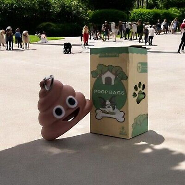 Dog Poop Bags, Ecofriendly, 8 Rolls, Pet Waste Bag, with FREE Bag Dispenser