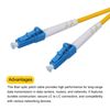 sourcing map 4.92Ft Single-mode Simplex Fiber Optic Patch Cable LC to LC for Data Centers Router Switches Transceivers