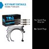 TRQ Ignition Kit Spark Plugs Wire Set Compatible with 1997-2000 Ford Explorer Ranger Mazda B4000