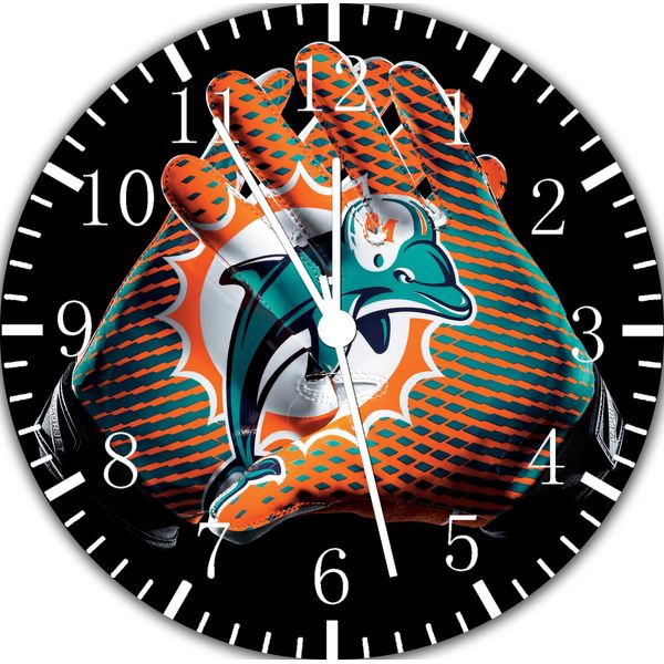 Miami Dolphins Frameless Borderless Wall Clock Nice For Gifts or Decor F134