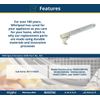 Whirlpool W11551301 Dryer Door Hinge, Multi