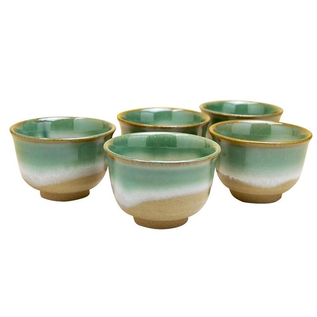 Tea Cup Set, For Visitors, Arita Ware, Late Autumn, Sencha Bowls, Set of 5, Presentation Box Included