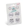 NICI 46493 Set of 4 Demotivation Magnets, Diameter 32 mm