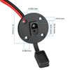 Electop SAE Power Socket Sidewall Port, Weatherproof SAE Quick Connect Solar