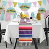 2Pack 14" x 108" Mexican Serape Table Runner Fiesta Party Decorations Tablecloth