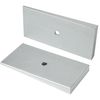 2.5" Wide 4° Degree Steel Leaf Spring Shims 800061 2PCS (Silver)