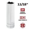 Alltrade 642202 1/2" Dr. 11/16" 6Pt deep Socke, Silver