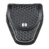 BIANCHI 7917 Double Handcuff Pouch, Basketweave Black, Chrome Snap