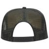 Ashen Fane Polyester Foam Front 5 Panel High Crown Mesh Back Trucker Hat, Dark Green