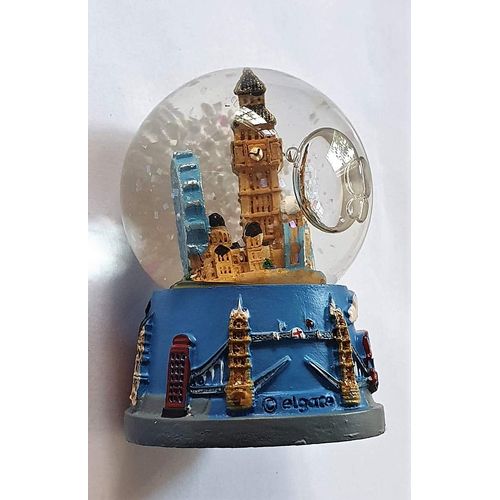 London Collage Souvenir Snowglobe Snowstorm