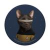 Star Trek: The Next Generation Geordi La Forge Cat PopSockets Standard PopGrip