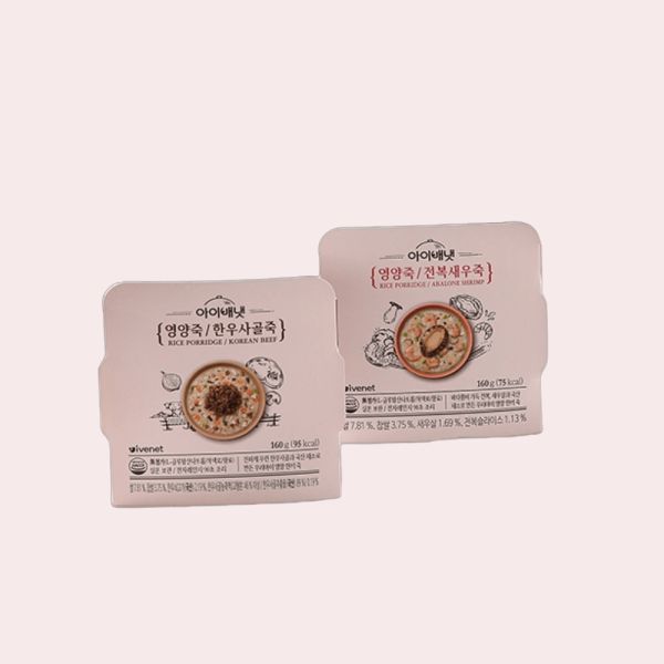 Baby Nutrition Porridge 4-piece set 160g Abalone Shrimp Porridge Korean Beef Bone Porridge Choose 1 Newborn Infant Porridge Convenient Food Baby Food